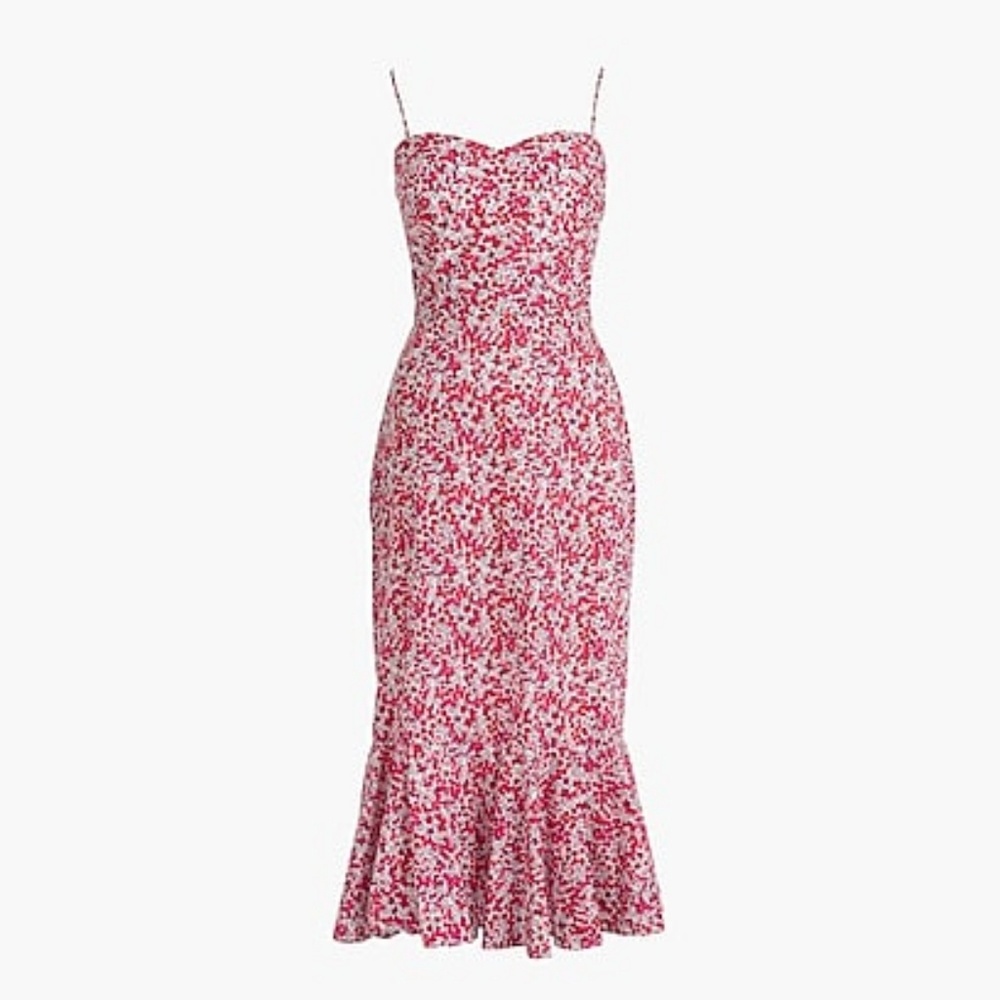 JCrew Floral Midi Dress